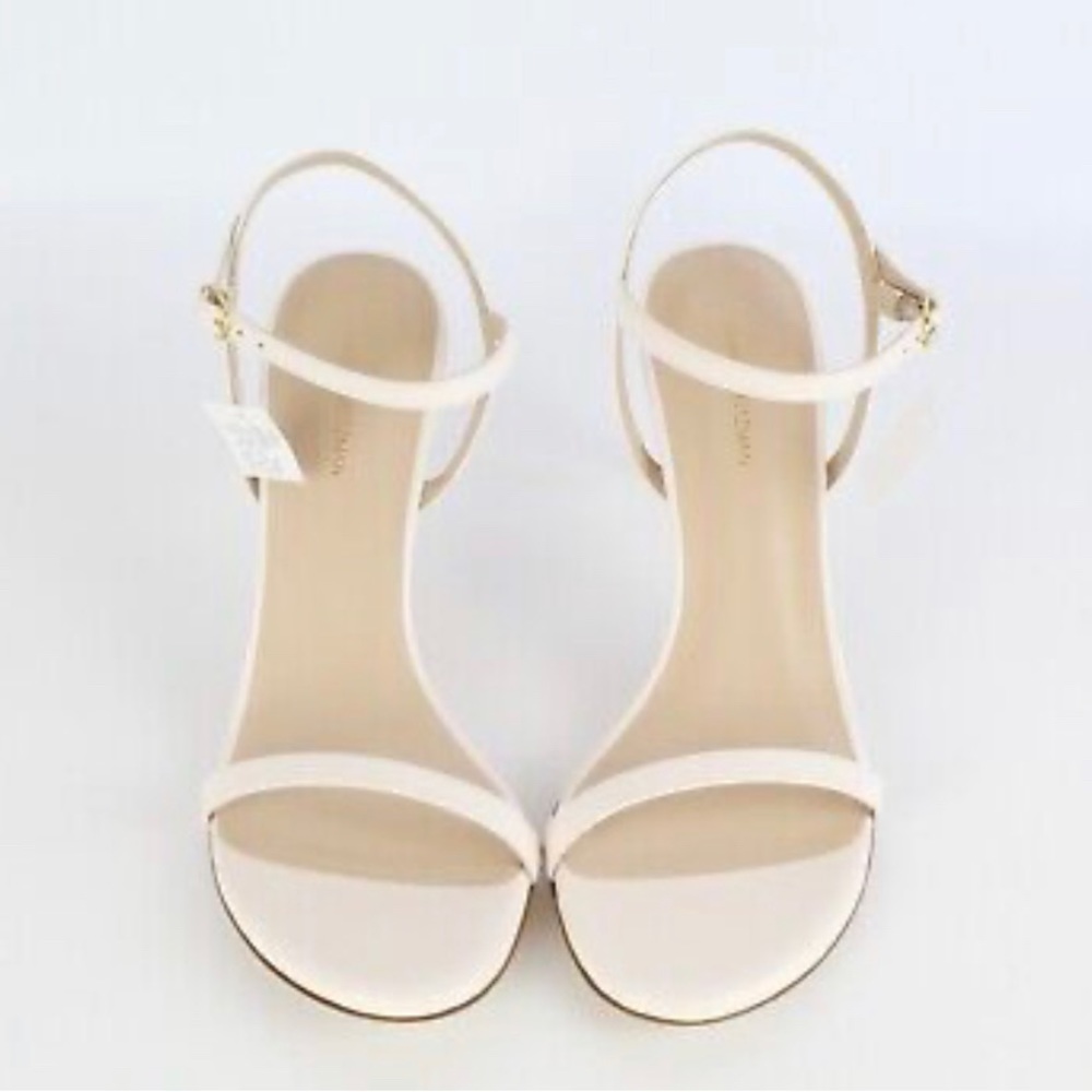 New Stuart Weitzman New Kassidy Heeled Sandal Color:Seashell 8.5 B Medium Width